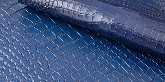 藍染ポロサス（クロコダイル）