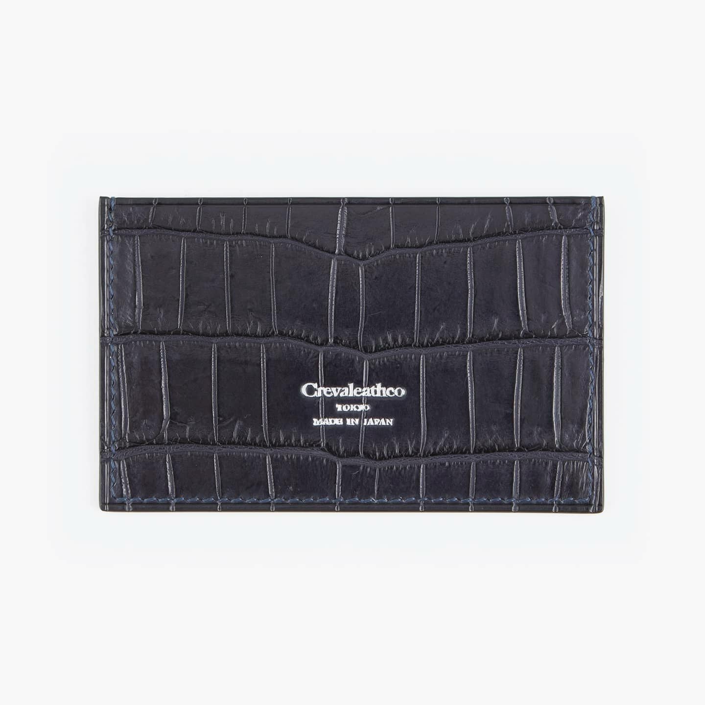 表1（ブライドル）：Bordeaux、表2（クロコダイル）：Navy、裏（クロコダイル）：Navy