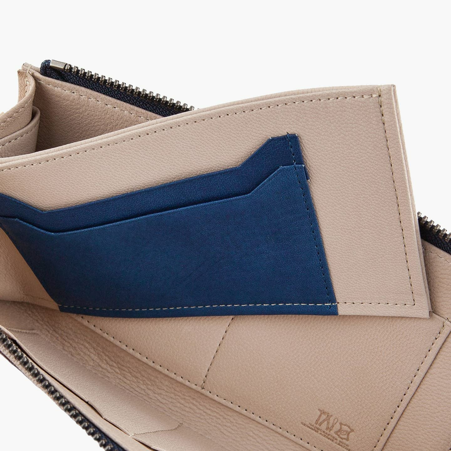 Sデニム × スクモレザー L字ジップ長財布 | 大人のバッグ・財布・ L字