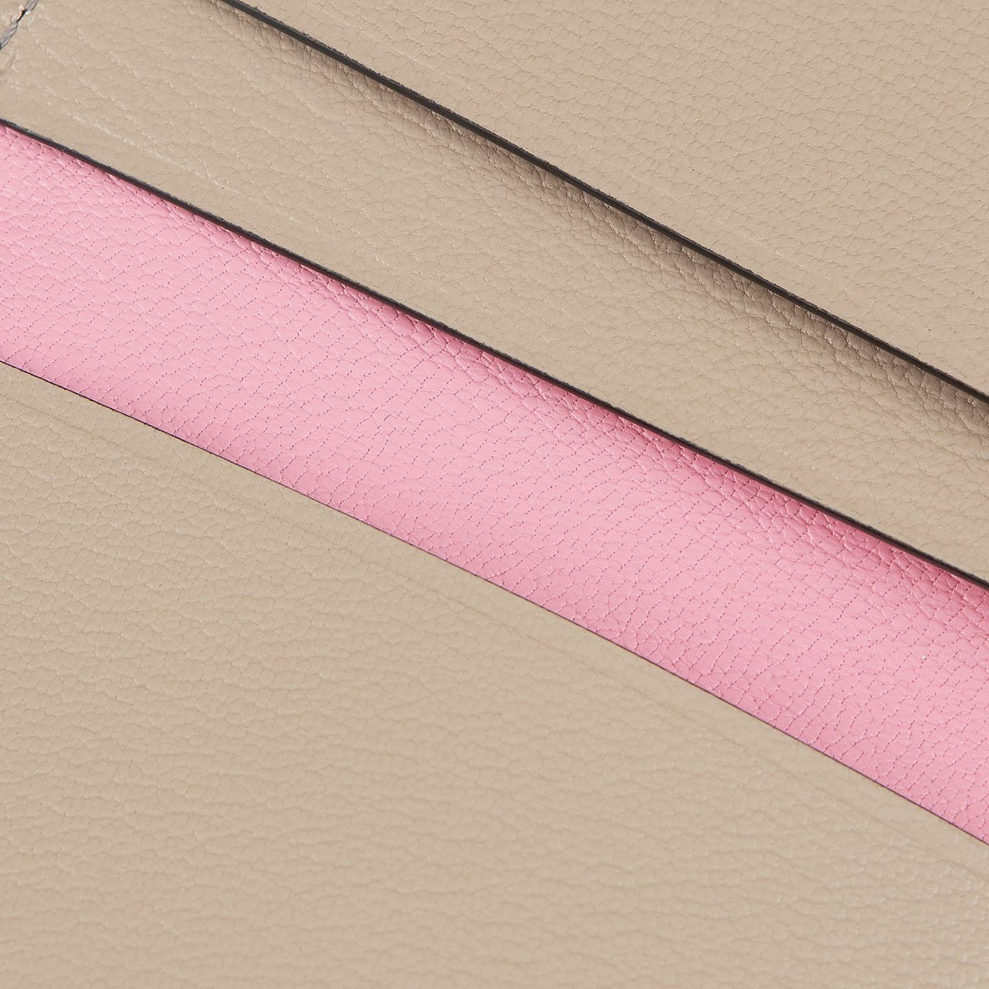 外装 & 内装（シェーブル）：Beige、内装裏地（シェーブル）：Rose