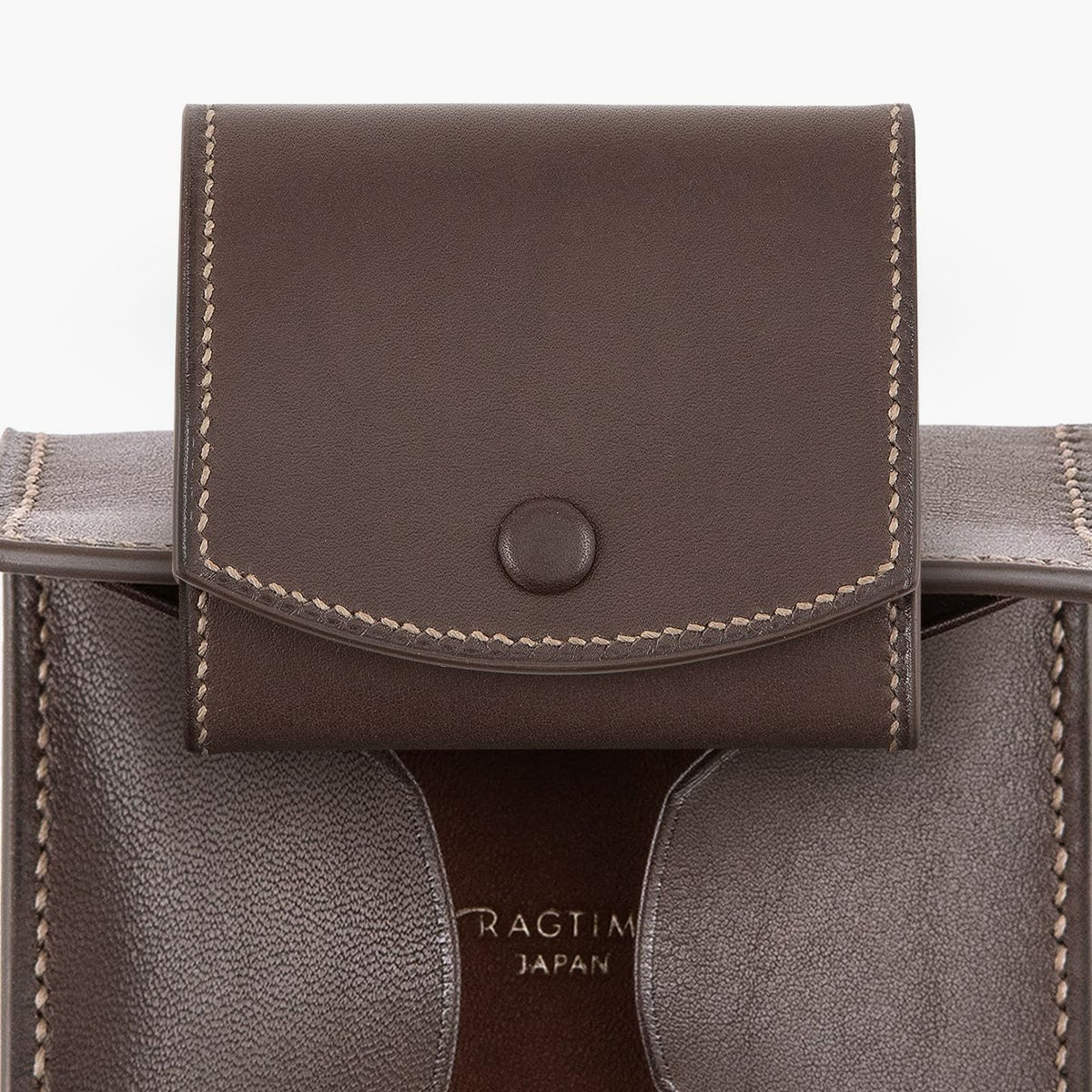 外装（バラニール）：Dark Brown、糸色（MeiSi）：Elephant Gray