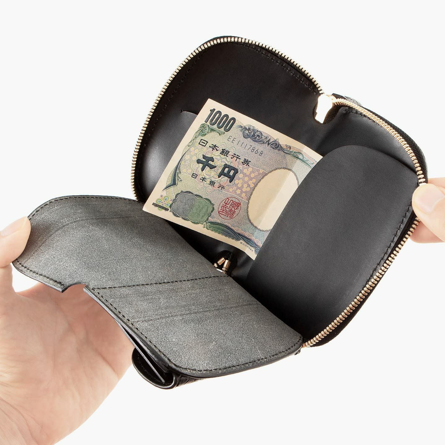 クロコダイル ポロサス & ブッテーロ ミドルラウンドジップ財布 | 大人