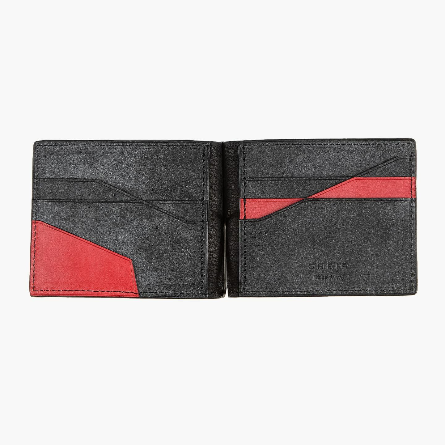 red モンブラン マネークリップ 財布 ホワイトスター ブラック レザー マネークリップ・拘りの革小物 MLS（Mens Leather Store）