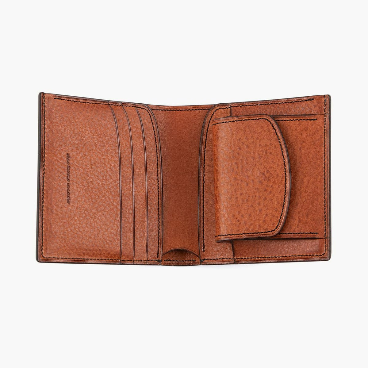 外装（コードバン）：Black、内装（リベルソ）：Cognac、ホック：Gold