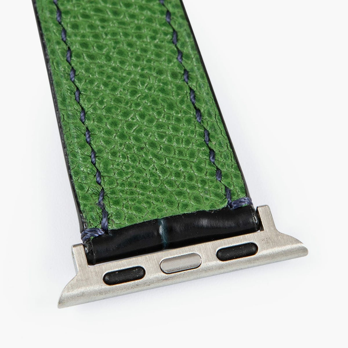 表面（ポロサス）：Navy、裏面（ドーフィン）：Green、、アダプター ＆ 尾錠：Silver