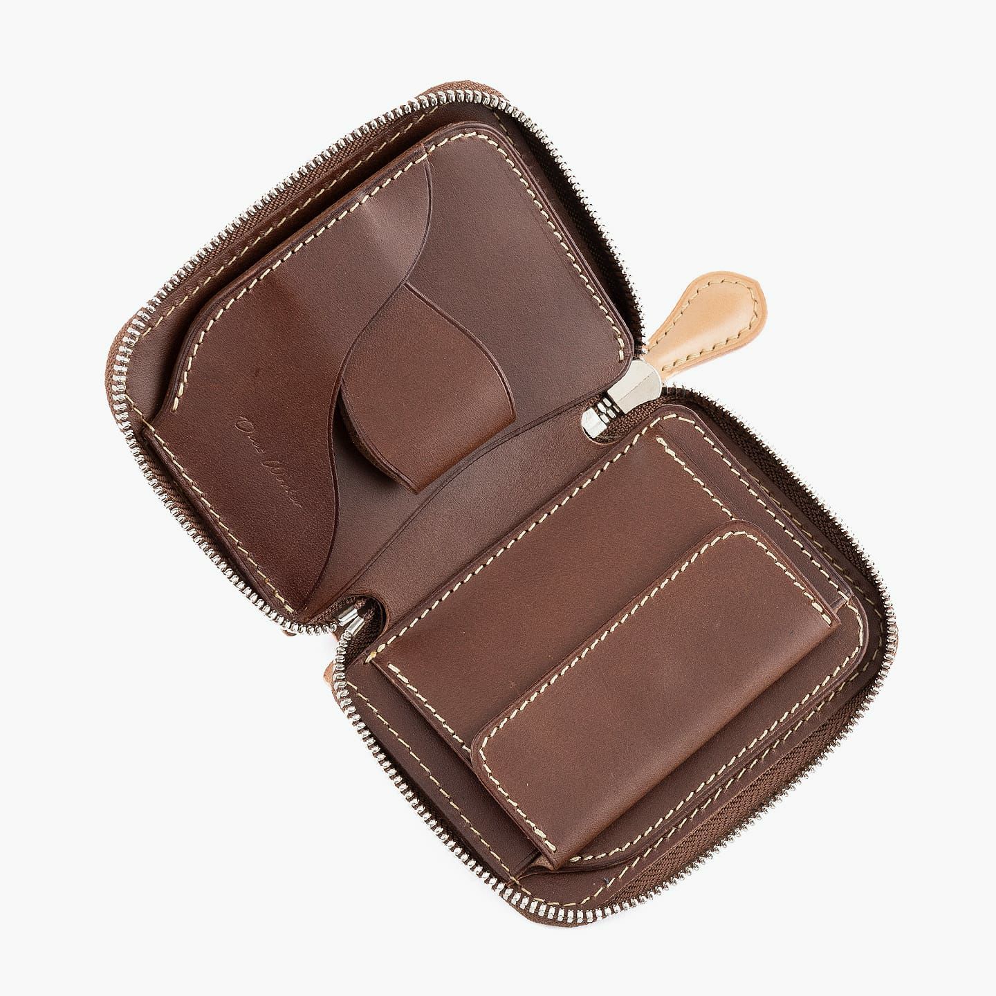 オイルグレージングコードバン & ブッテーロ ショートラウンドジップ