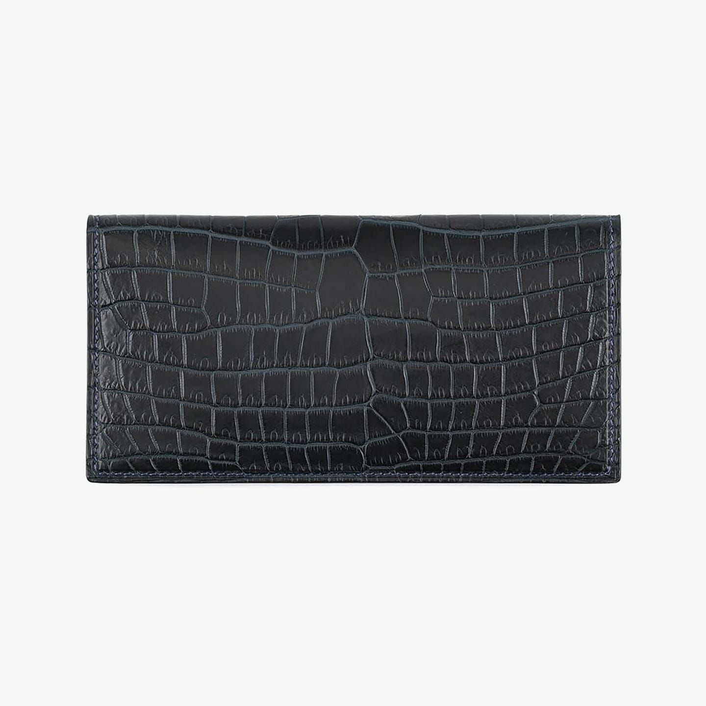 外装（ポロサス）：Navy、内装（ドーフィン）：Powder Blue、ホック：Silver