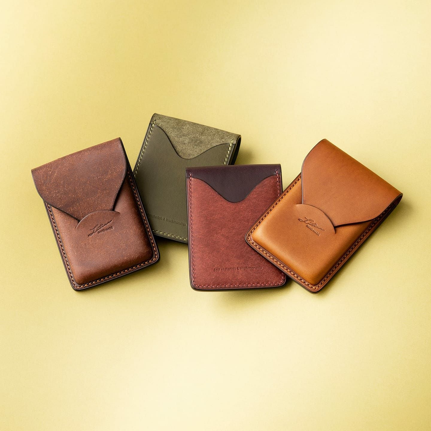 プエブロ × リスシオ 縦型名刺入れ “Letter” | 大人のバッグ・財布