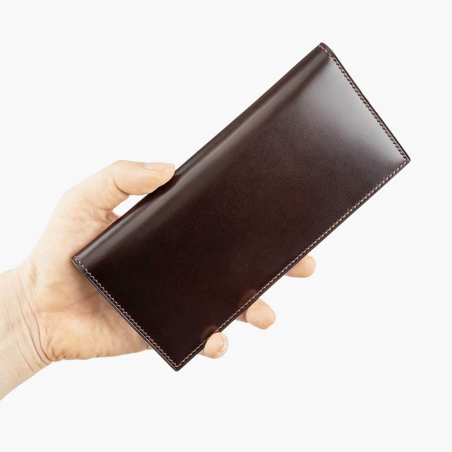 アニリン染めコードバン スリム長財布（小銭入れ付き） | 大人のバッグ