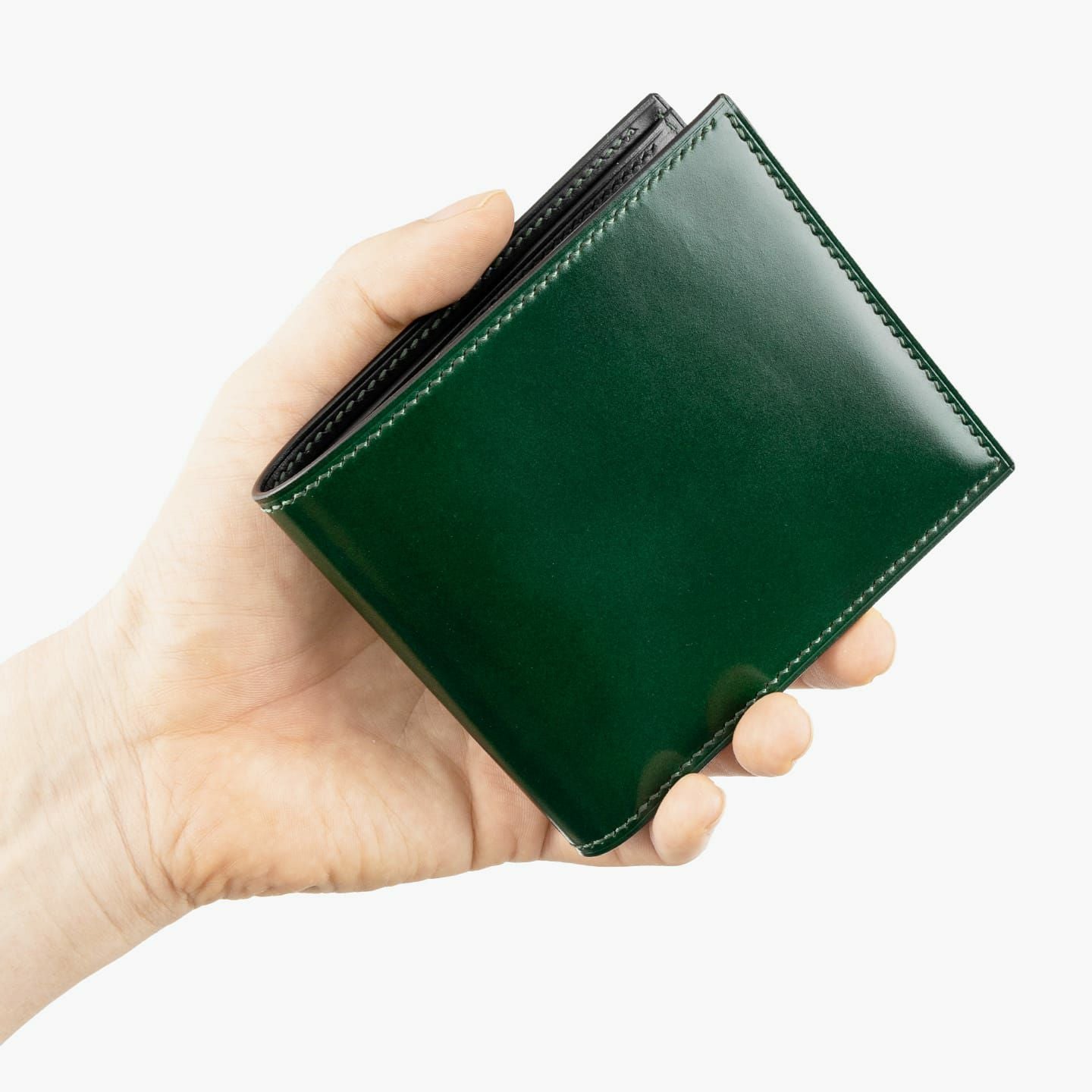 アニリン染めコードバン 二つ折り財布（小銭入れ付き） | 大人のバッグ