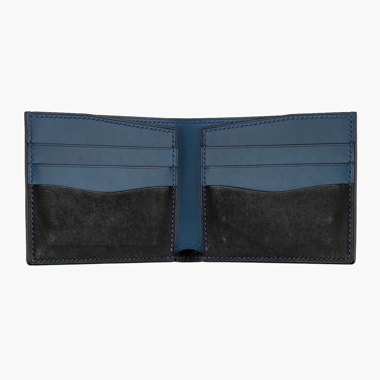 外装＆内装装飾（マルゴー）： Black、内装（イングラサット）：Blue、糸色：Classic Blue