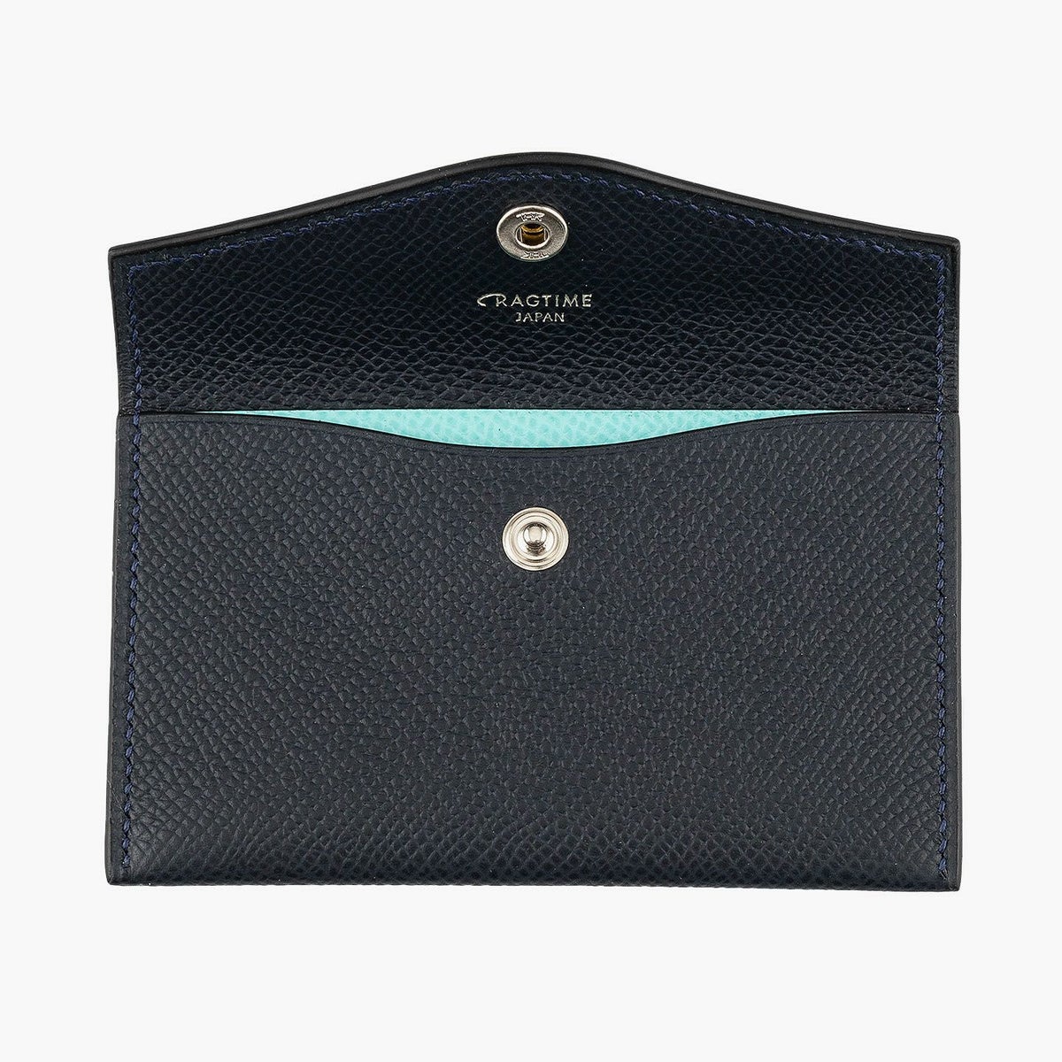 外装（ダービー）：Navy Blue、内装装飾（ダービー）：Fairy Blue、糸色：Navy Blue 、金具 & ロゴ箔押し：Silver