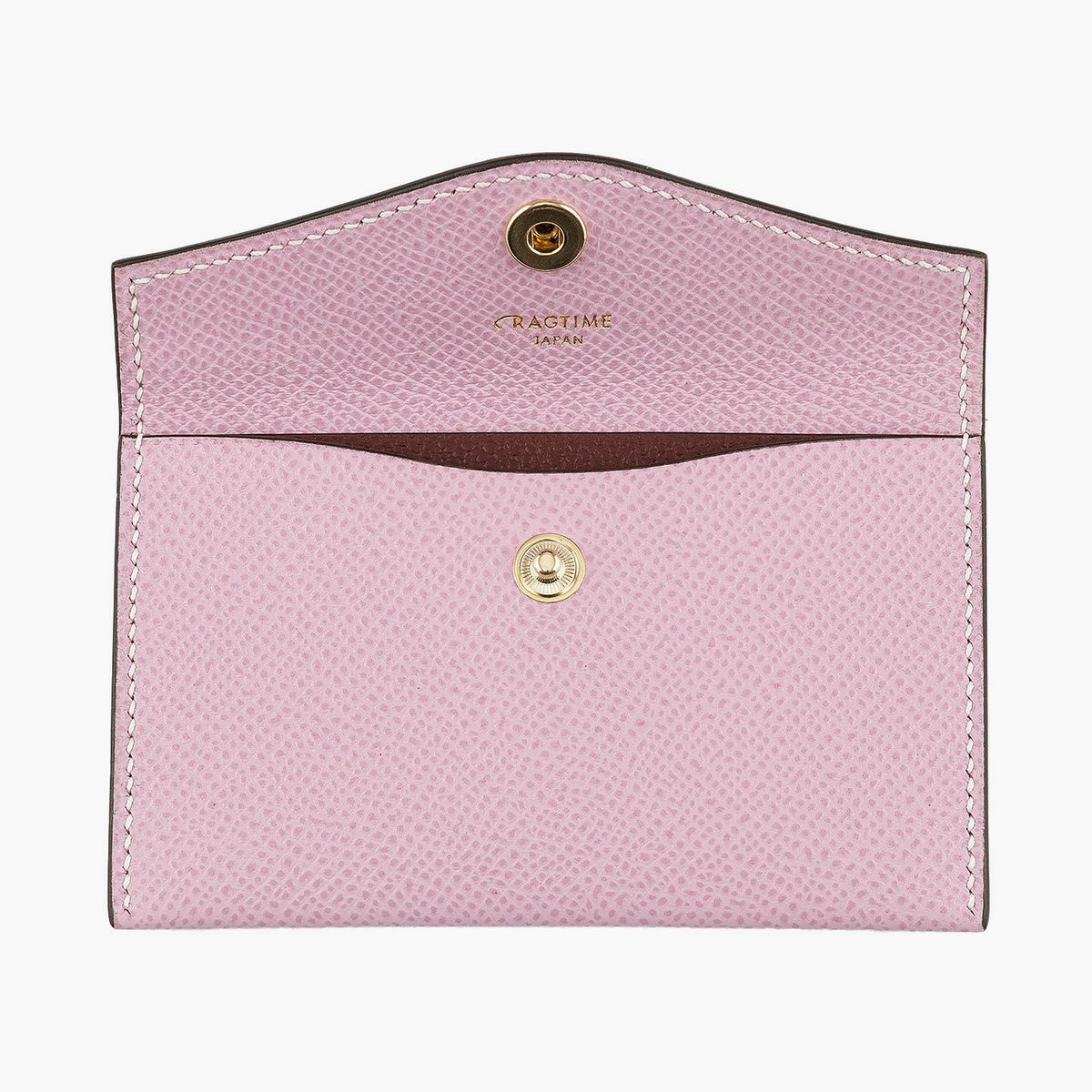 外装（ダービー）：Mauve Pink、内装装飾（ダービー）：Rouge Brique、糸色：White 、金具 & ロゴ箔押し：Gold