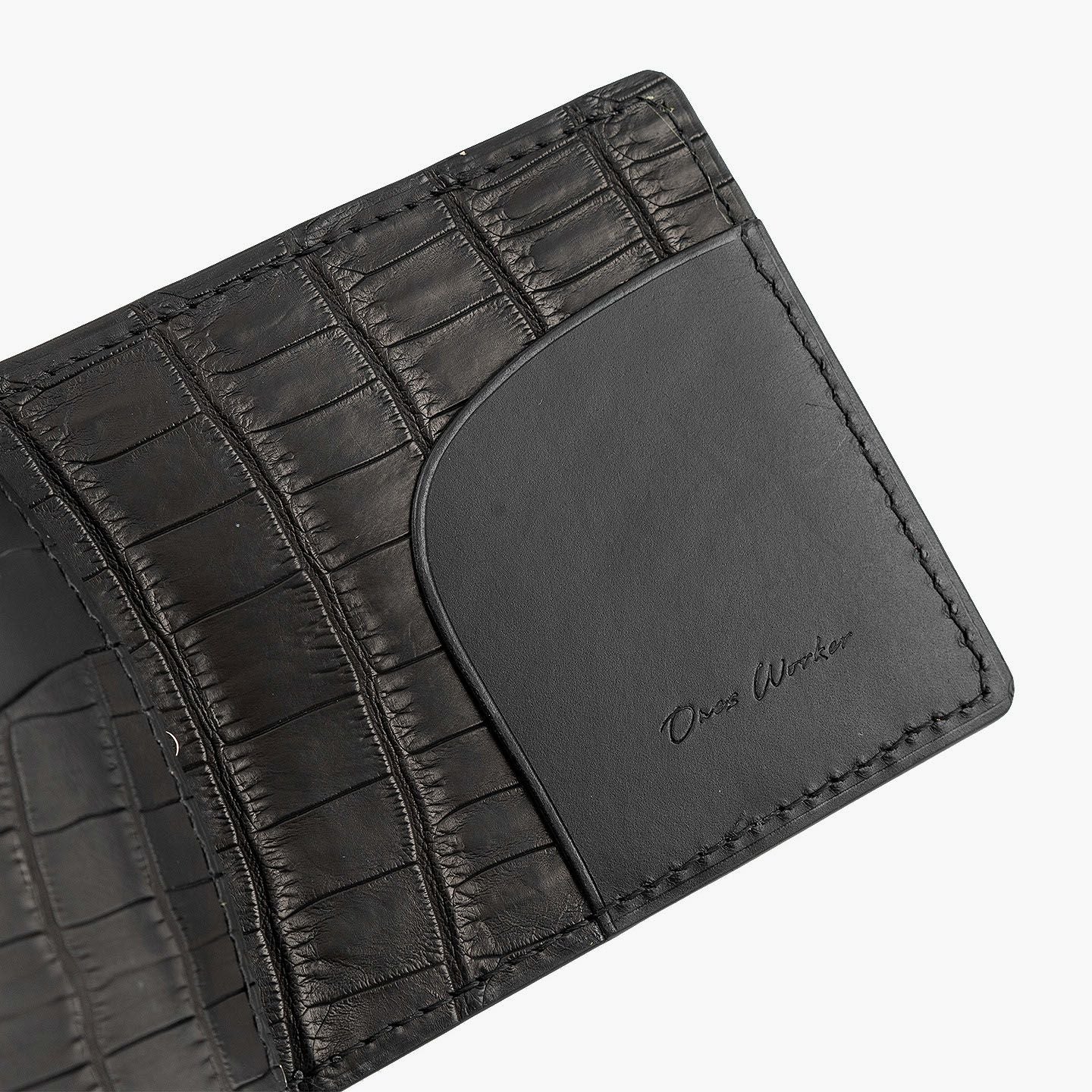 クロコダイルポロサスマネークリップ　オーダーメイド オーダー受付中】Crocodile Porosus Moneyclip【最高級ポロサス