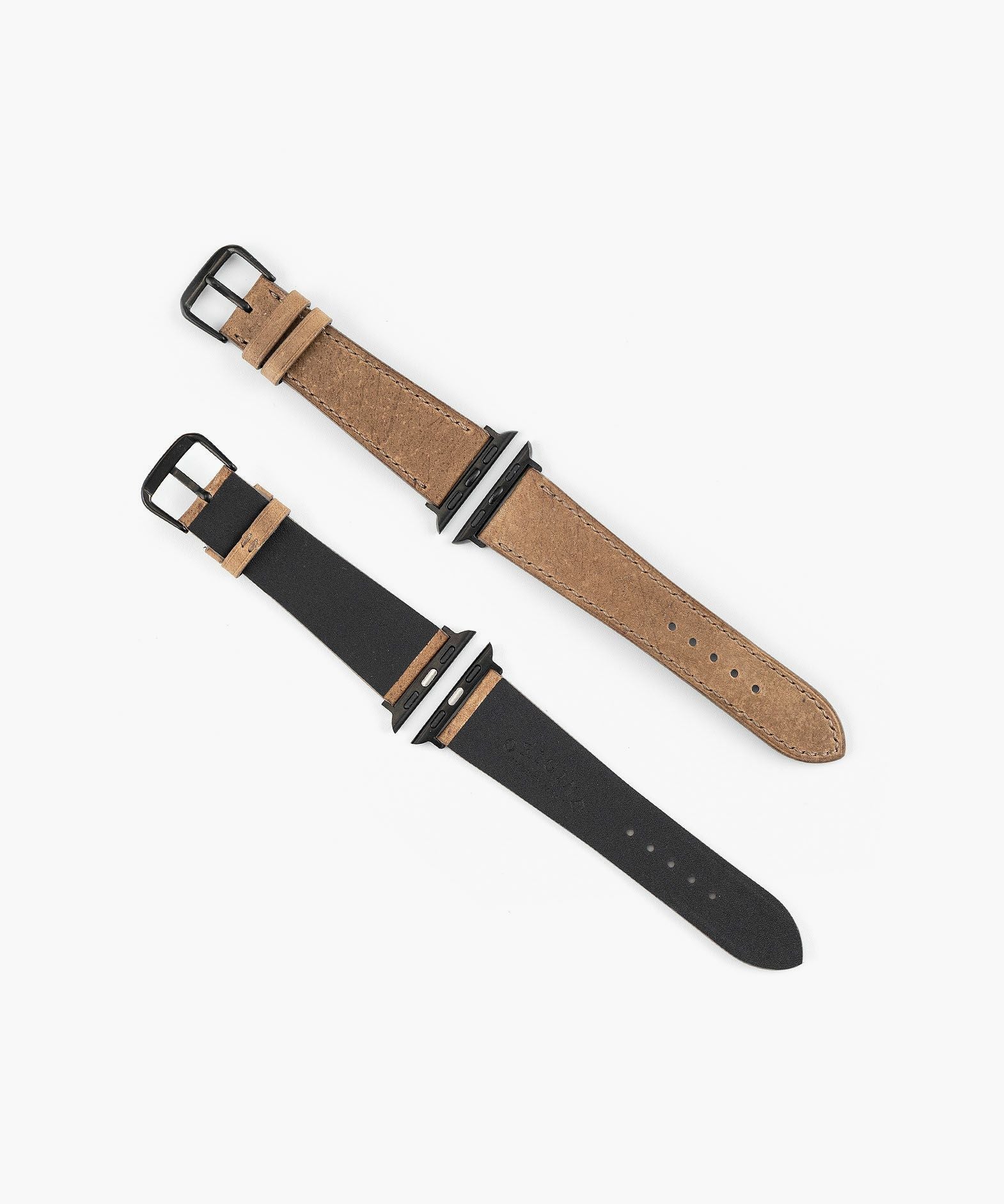 表面（クードゥー）：Brown、裏面（ツェルマット）：Noir、アダプター ＆ 尾錠：Noir