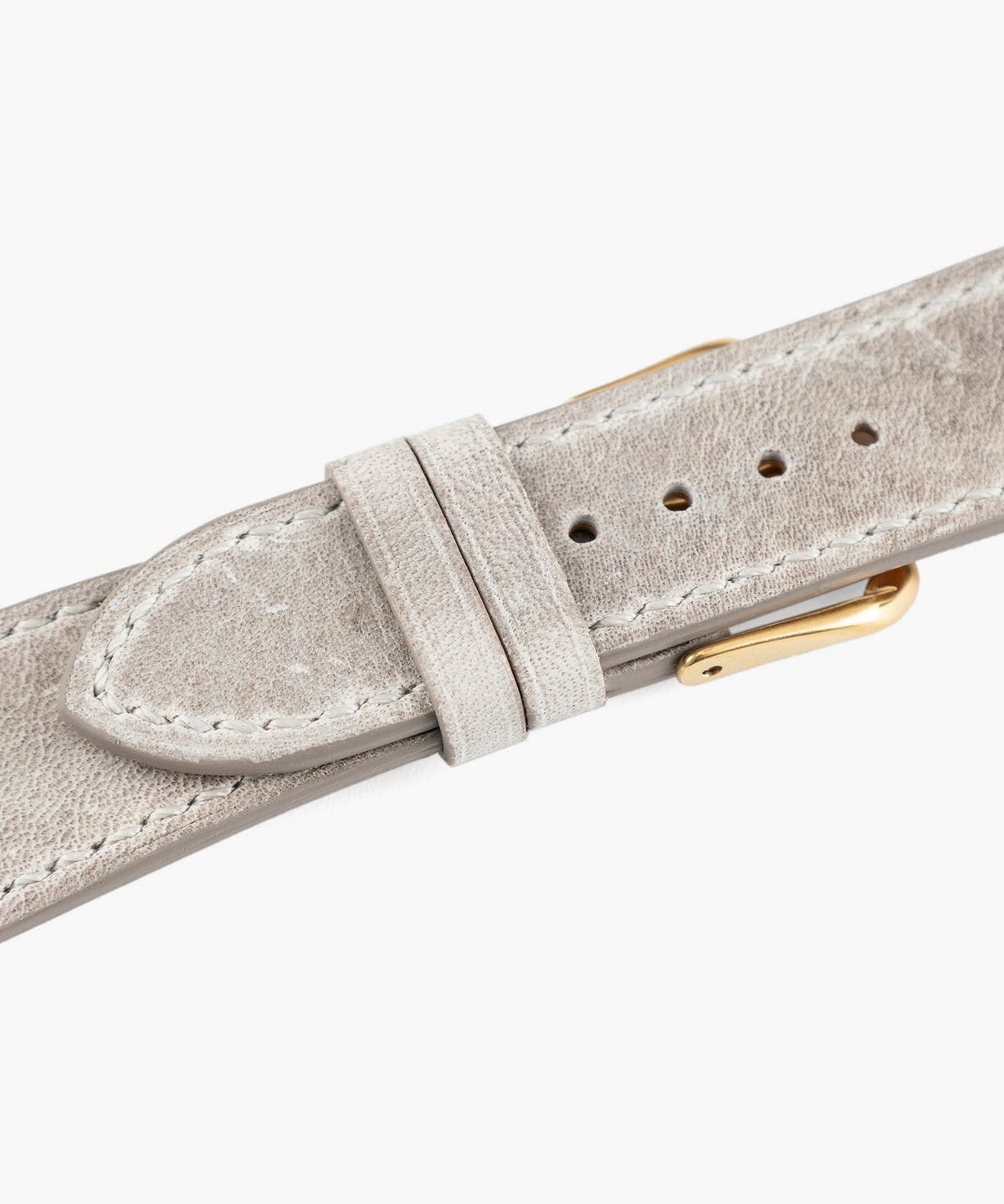 表面（クードゥー）：Ice Gray、裏面（ツェルマット）：Naturel、アダプター ＆ 尾錠：Gold