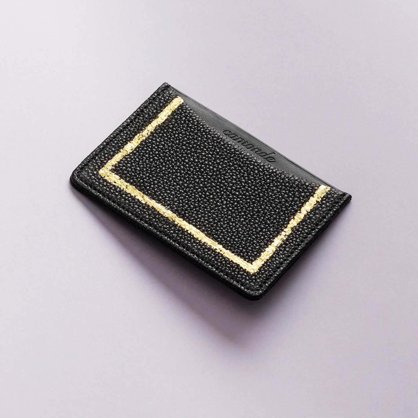 黒桟革 カード入れ “edge”