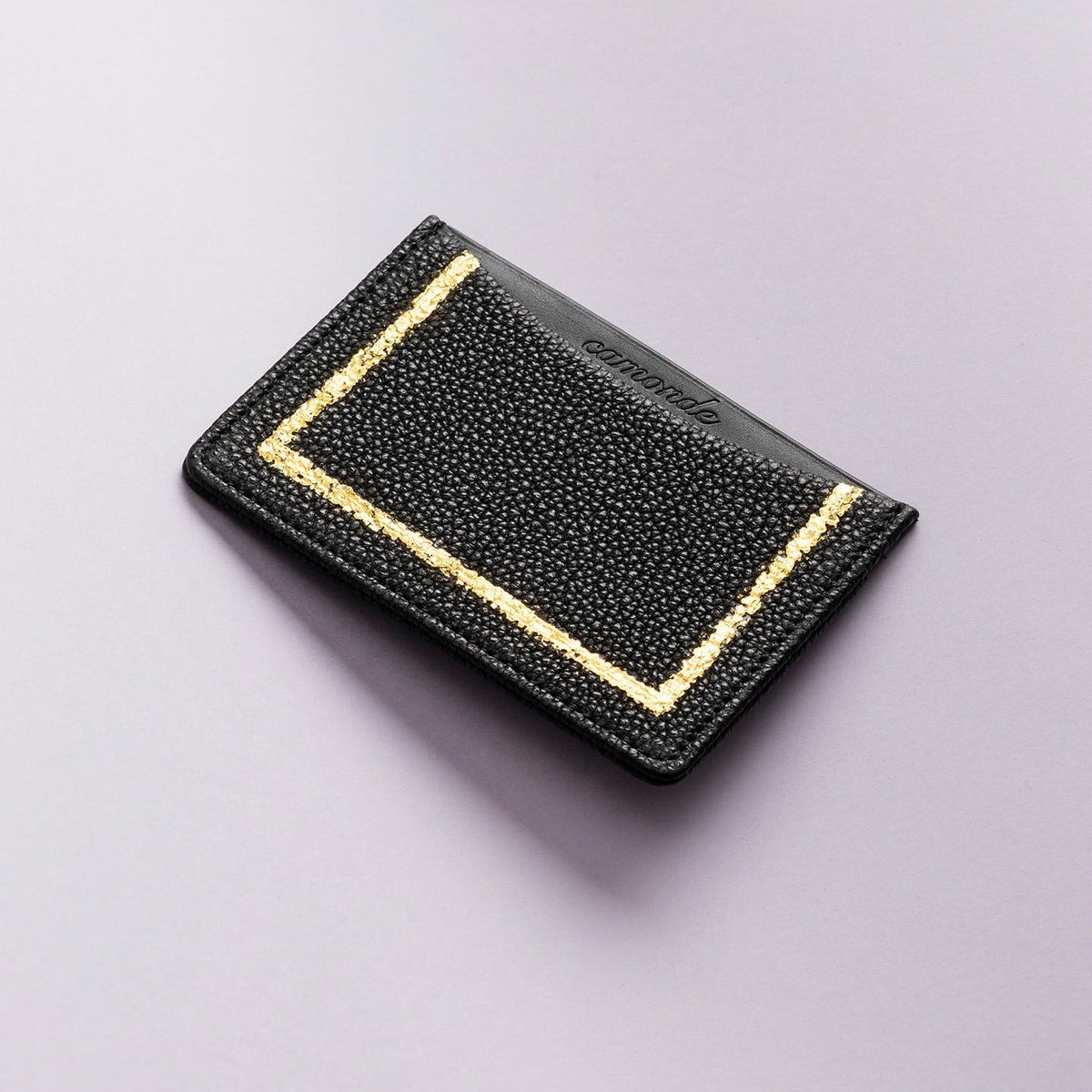 黒桟革 カード入れ “edge”