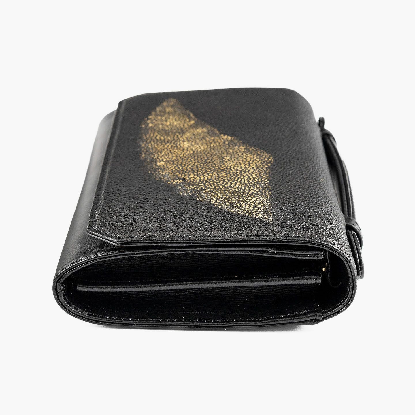 黒桟革 3Wayクラッチバッグ “feather” | 大人のバッグ・財布
