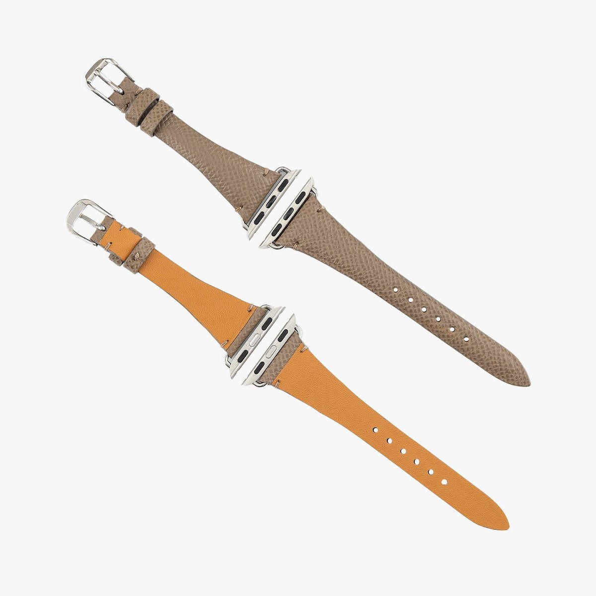 表面（ダービー）：Etoupe、アダプター ＆ 尾錠：Silver