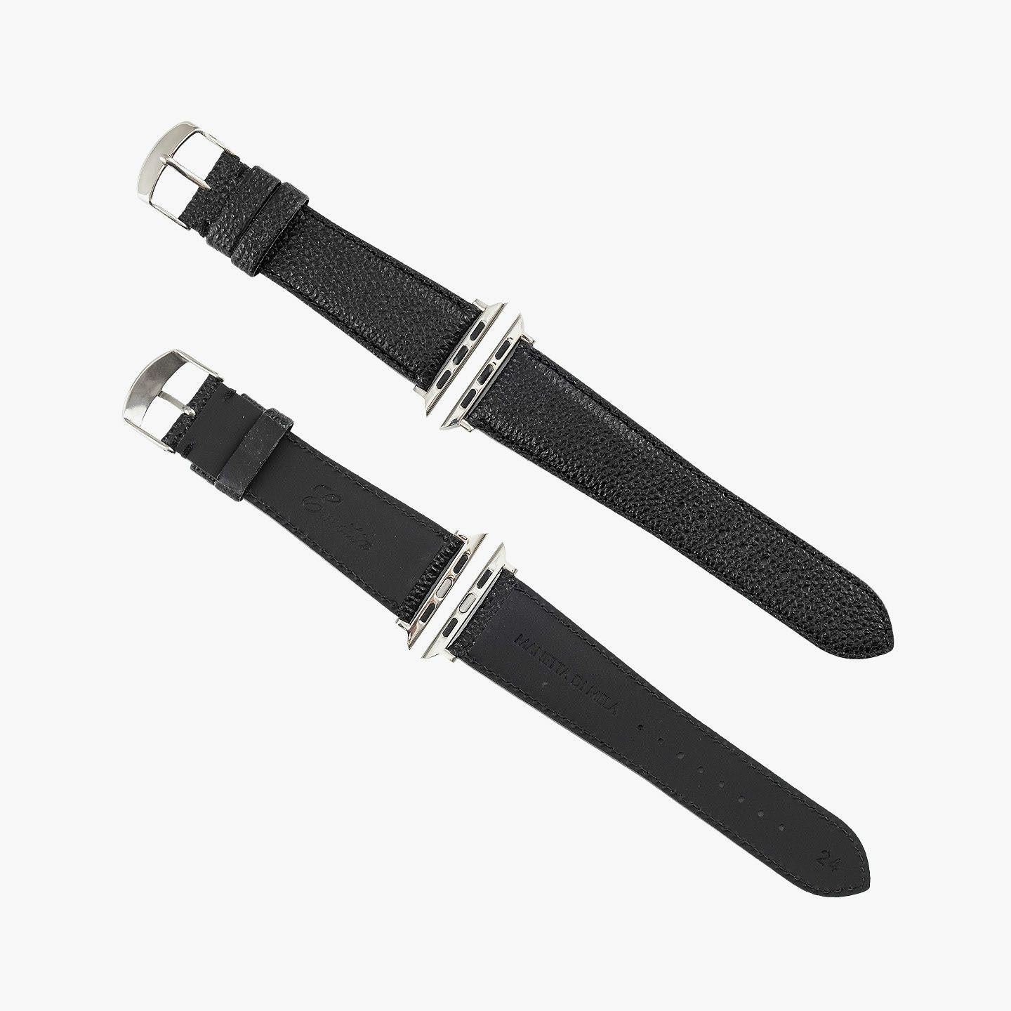 黒桟革 アップルウォッチバンド | 大人のバッグ・財布・ アップル