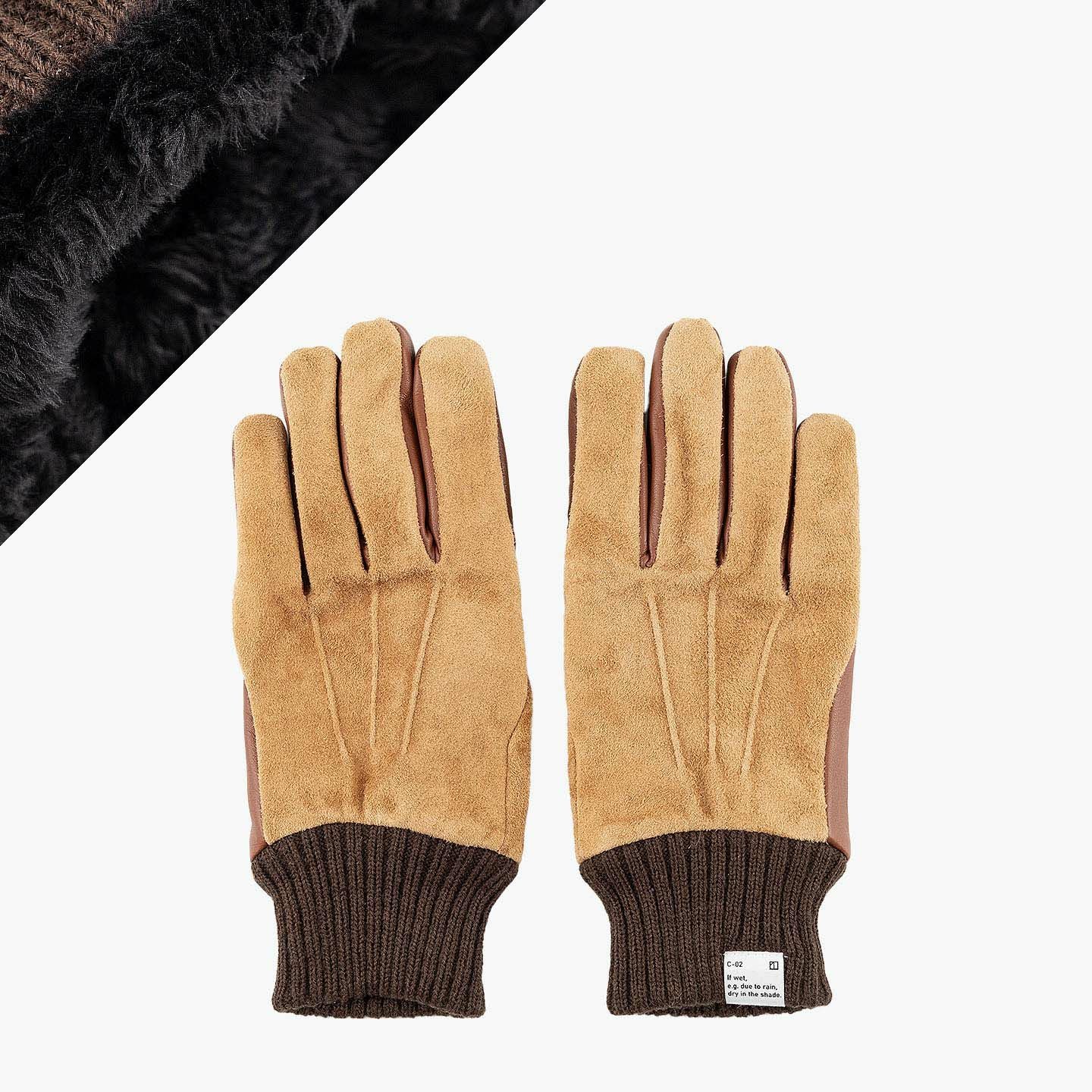 ピッグスエード×シープ手袋 “Cuffs-Touch Panel”【MEN】 | 大人の