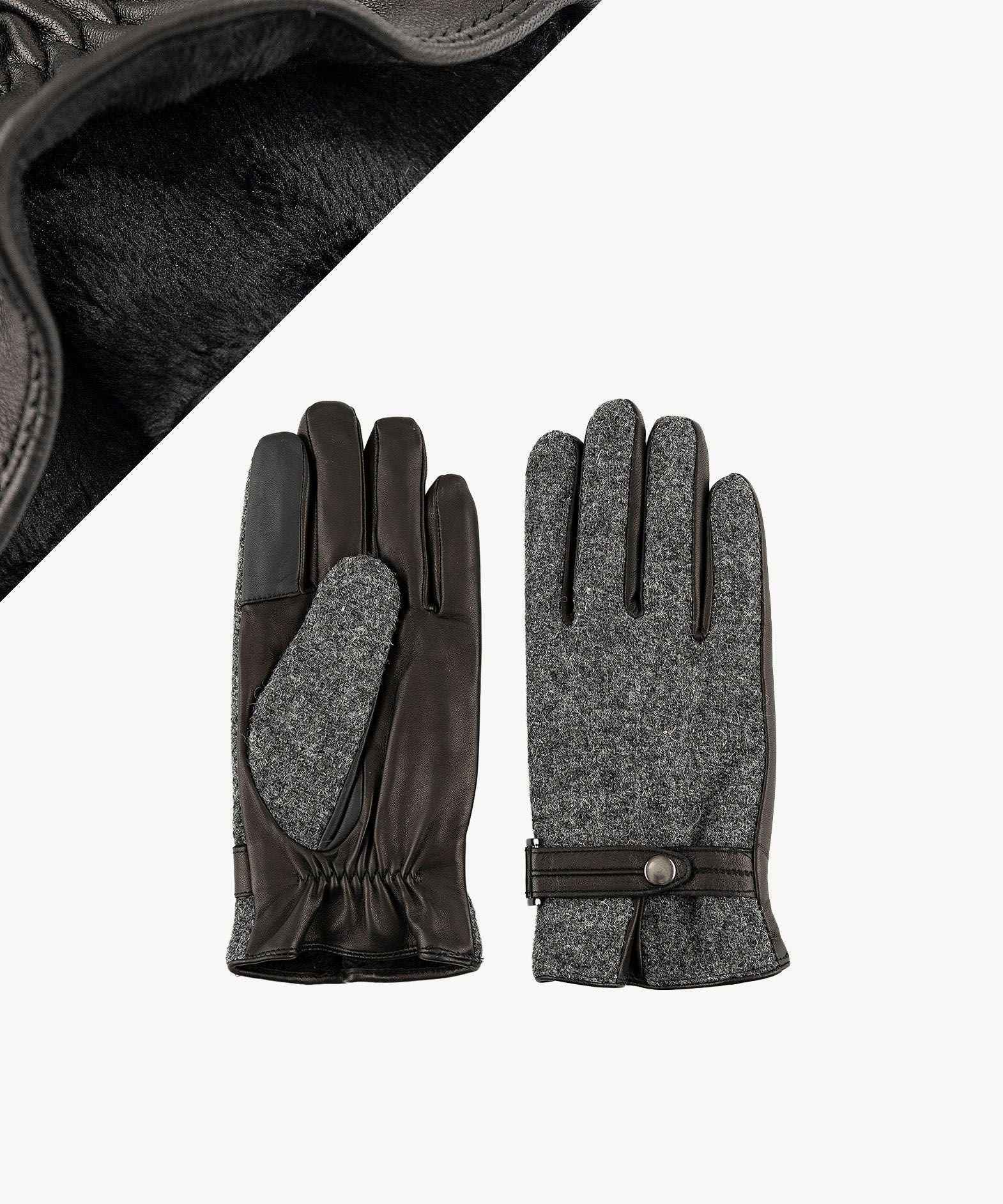 ハリスツイード×シープ手袋 “Belted-Touch Panel”【MEN】 | 大人の