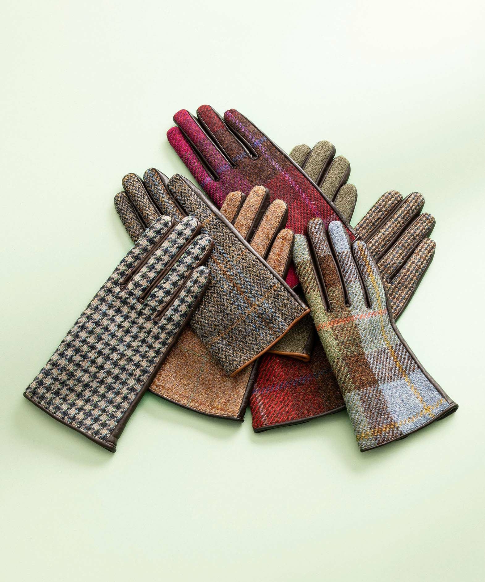 wtaps HARRIS TWEED 手袋 HARRIS TWEED（ハリスツイード） 手袋 ツイード ウール ピッグレザー