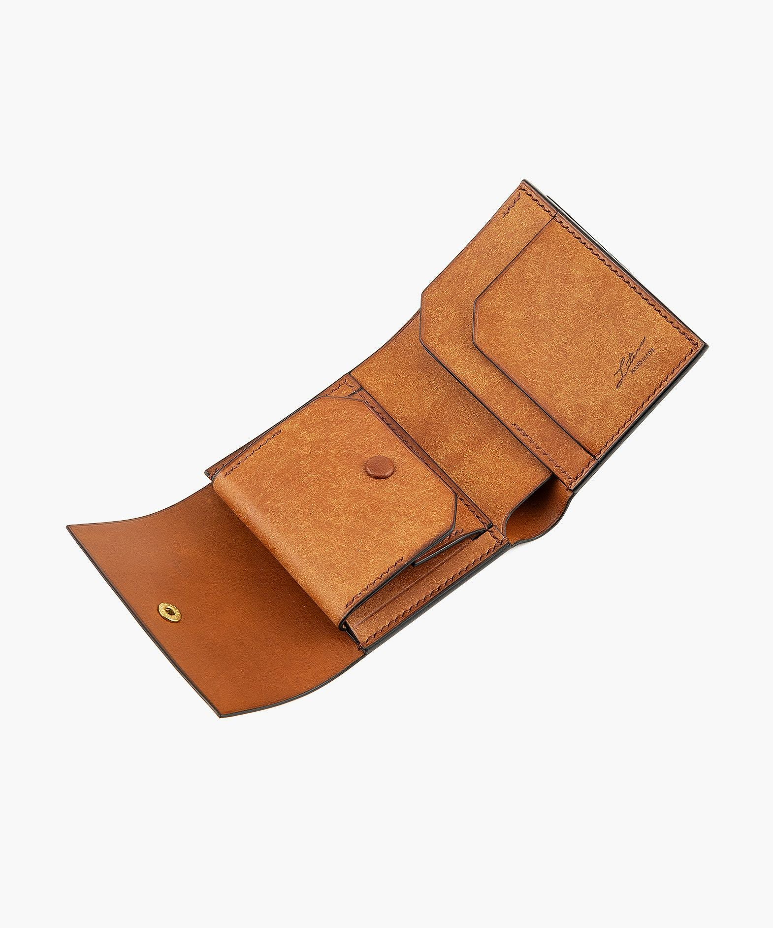 プエブロ × リスシオ コンパクト三つ折り財布 “Spina Type2” | 大人の