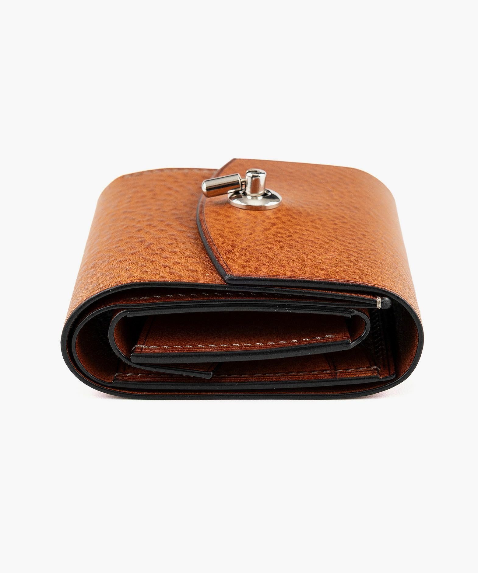 外装（リベルソ）：Cognac、内装（リベルソ）：Cognac、カードスロットタイプ：スリム2ポケット、利き手：右利き用、オコシ金具：Silver