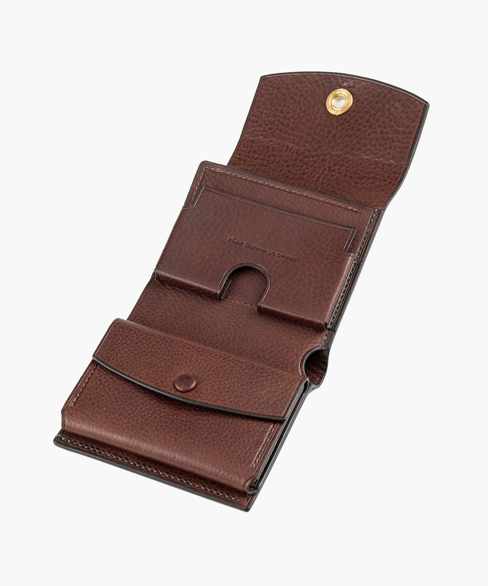 外装（リベルソ）：Green、内装（リベルソ）：Dark Brown、カードスロットタイプ：大容量1ポケット、利き手：左利き用、オコシ金具：Gold