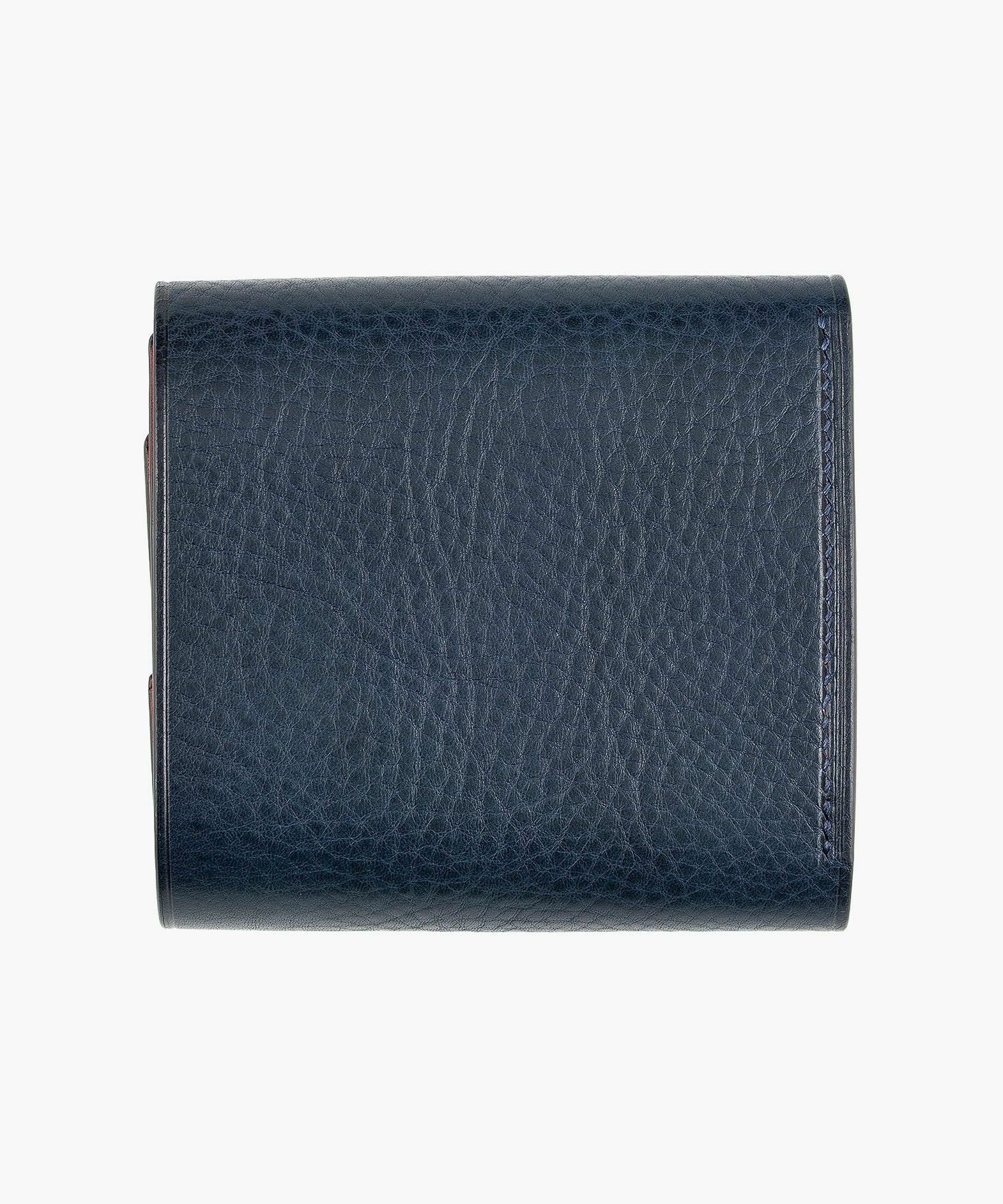 外装（リベルソ）：Blue、内装（リベルソ）：Red、カードスロットタイプ：大容量1ポケット、利き手：右利き用、くるみボタン＆ホック：Gold