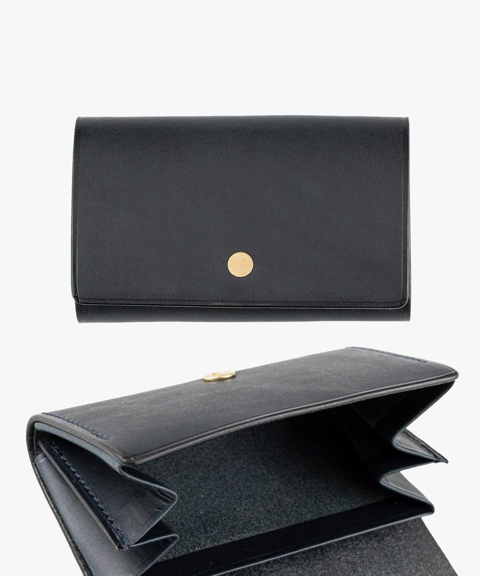 素材＆カラー（リスシオ）：Navy、留め具：イタリーホック