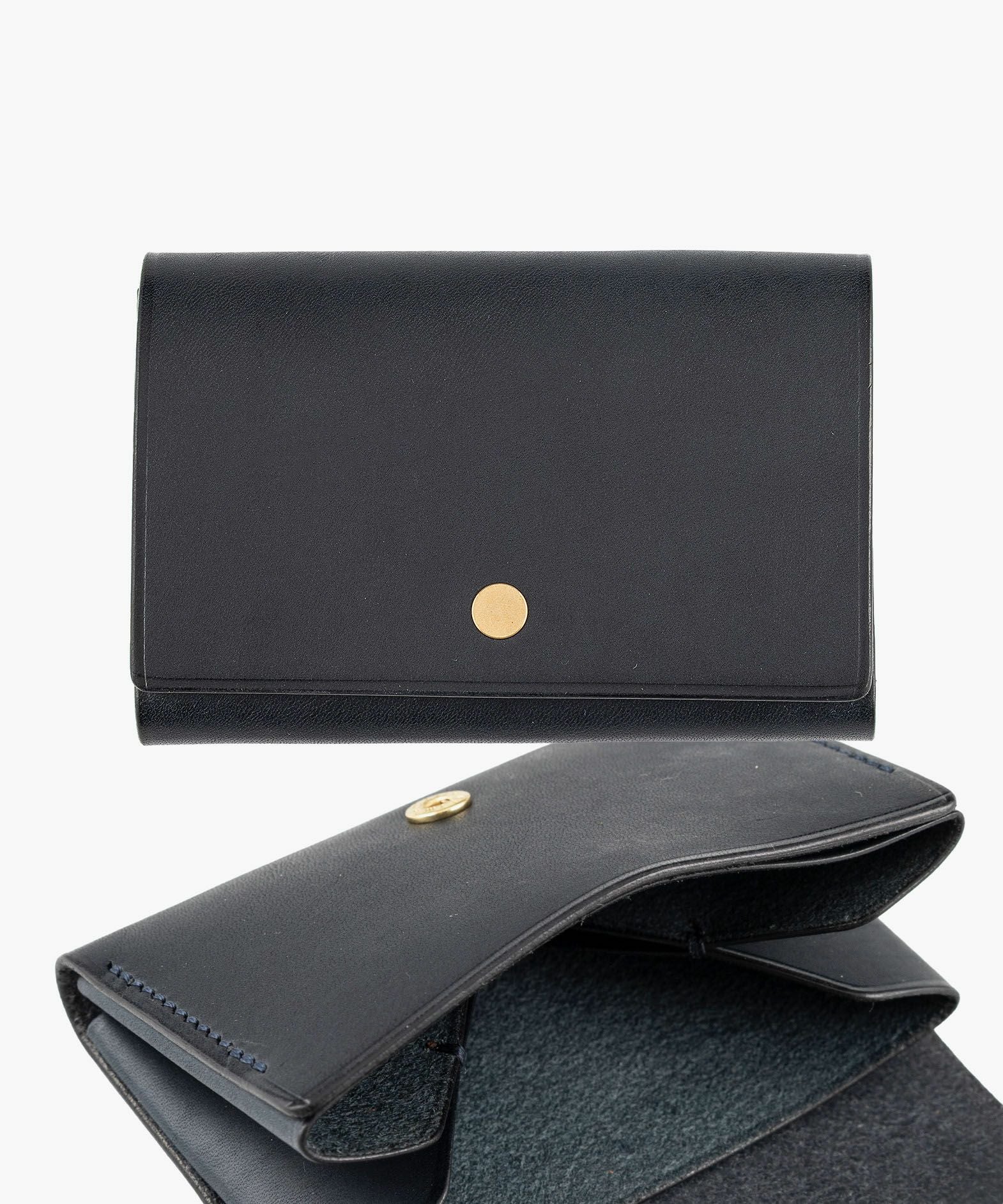 素材＆カラー（リスシオ）：Navy、留め具：イタリーホック