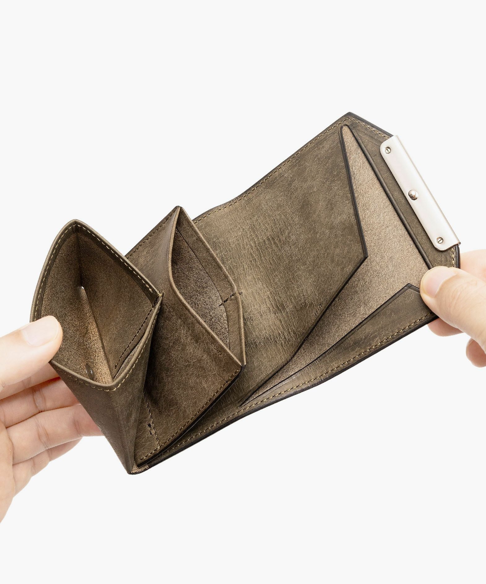 プエブロ or リスシオ コンパクト財布“お札まっすぐ 縁” | 大人の