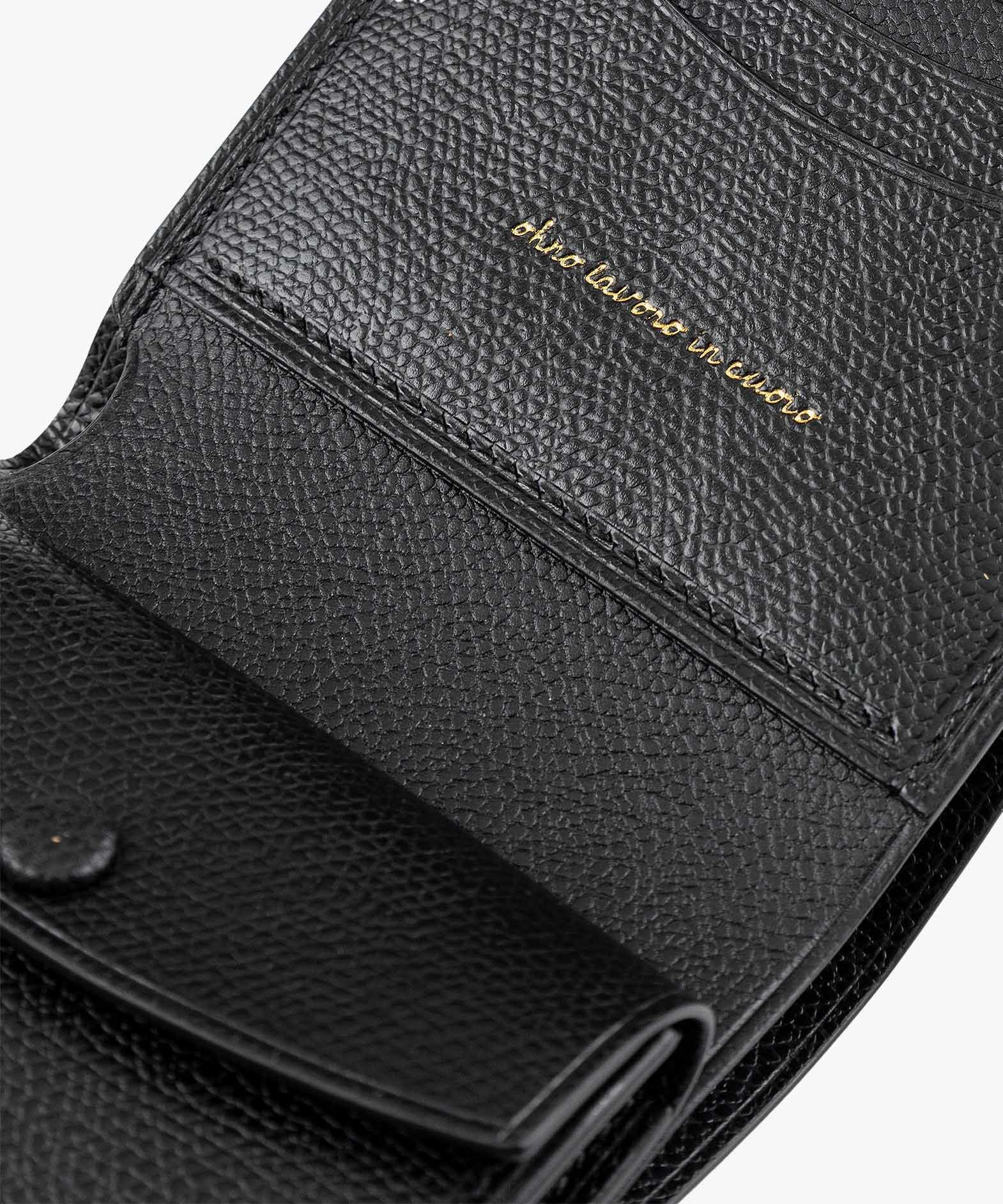 外装（ドーフィン）：Black、内装（ドーフィン）：Noir、カードスロットタイプ：スリム2ポケット、利き手：右利き用、オコシ金具：Gold