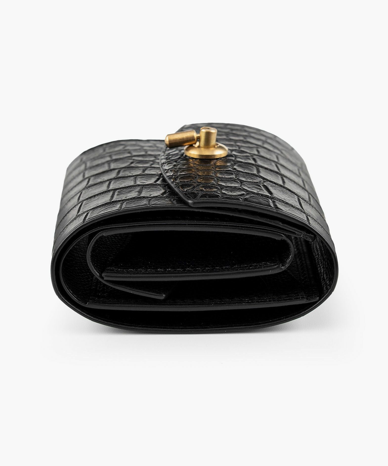 外装（ドーフィン）：Black、内装（ドーフィン）：Noir、カードスロットタイプ：スリム2ポケット、利き手：右利き用、オコシ金具：Gold