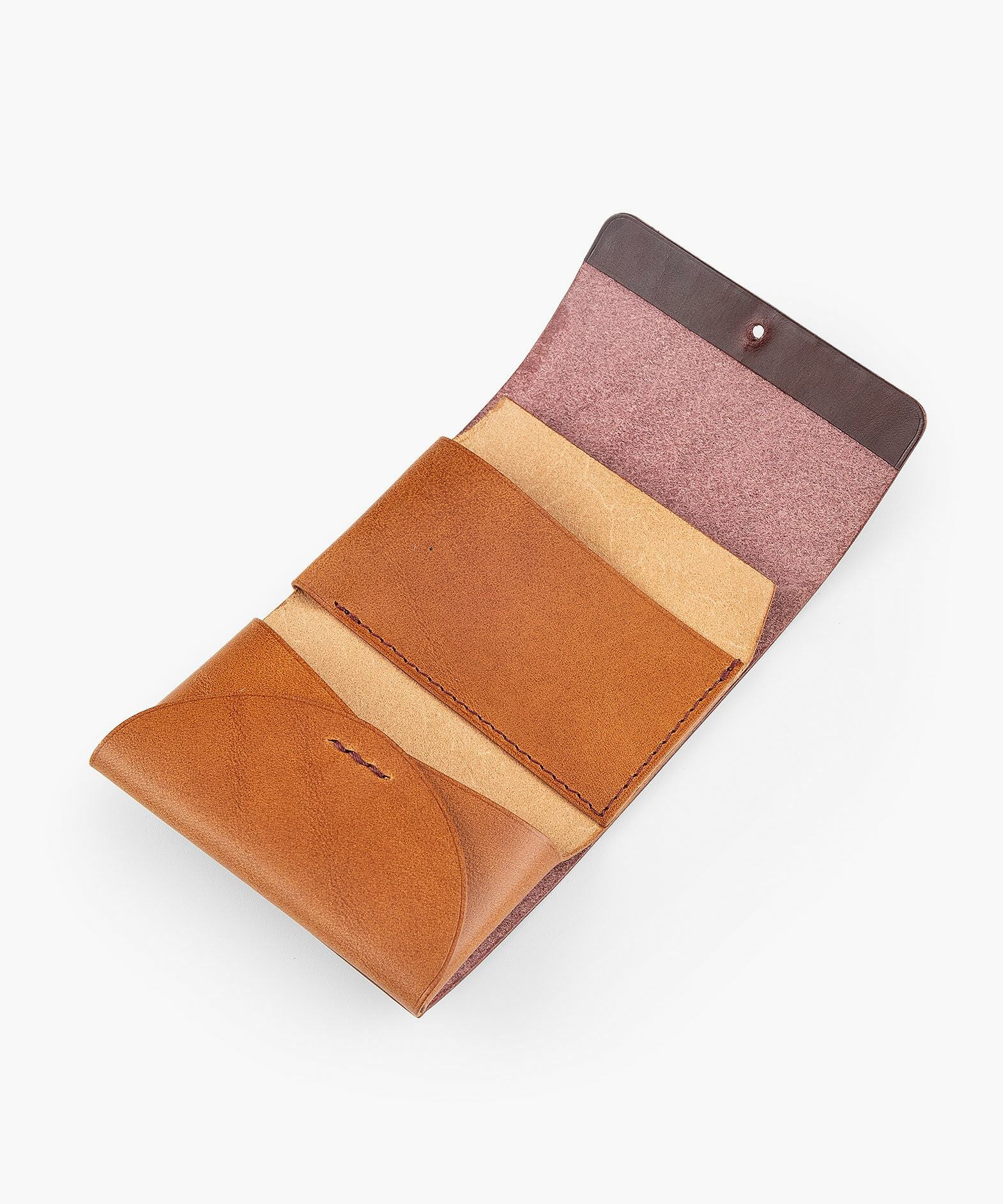 外装（ブッテーロ）：Wine、内装（ブッテーロ）：Camel、糸色：外装と同系色、金具：Gold