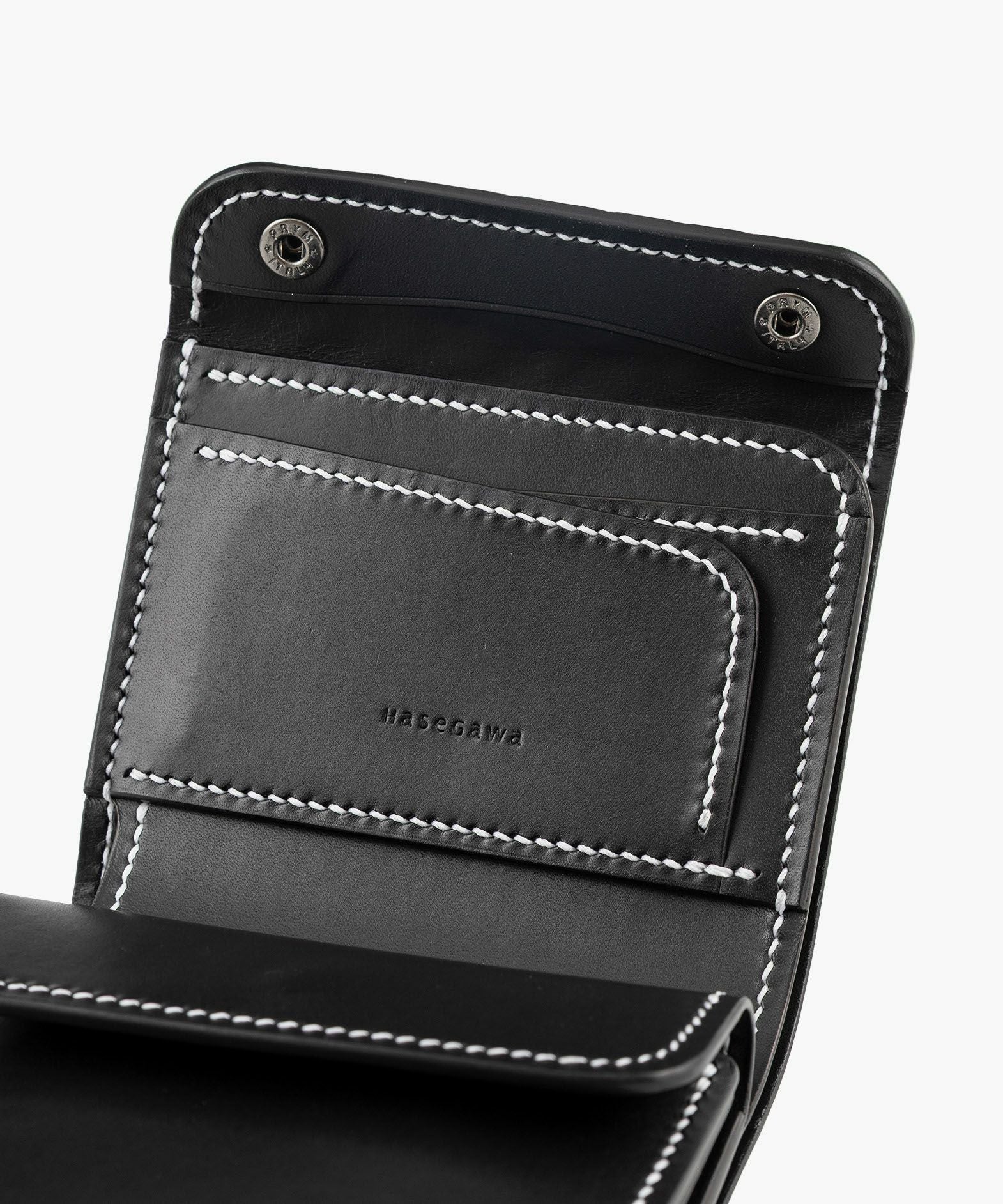 外装（ポロサス）：Himalayan、糸色：White、ホック：Black、内装裏張り（ブルガロ）：Black、内装（ブルガロ）：Black、内装装飾：無し