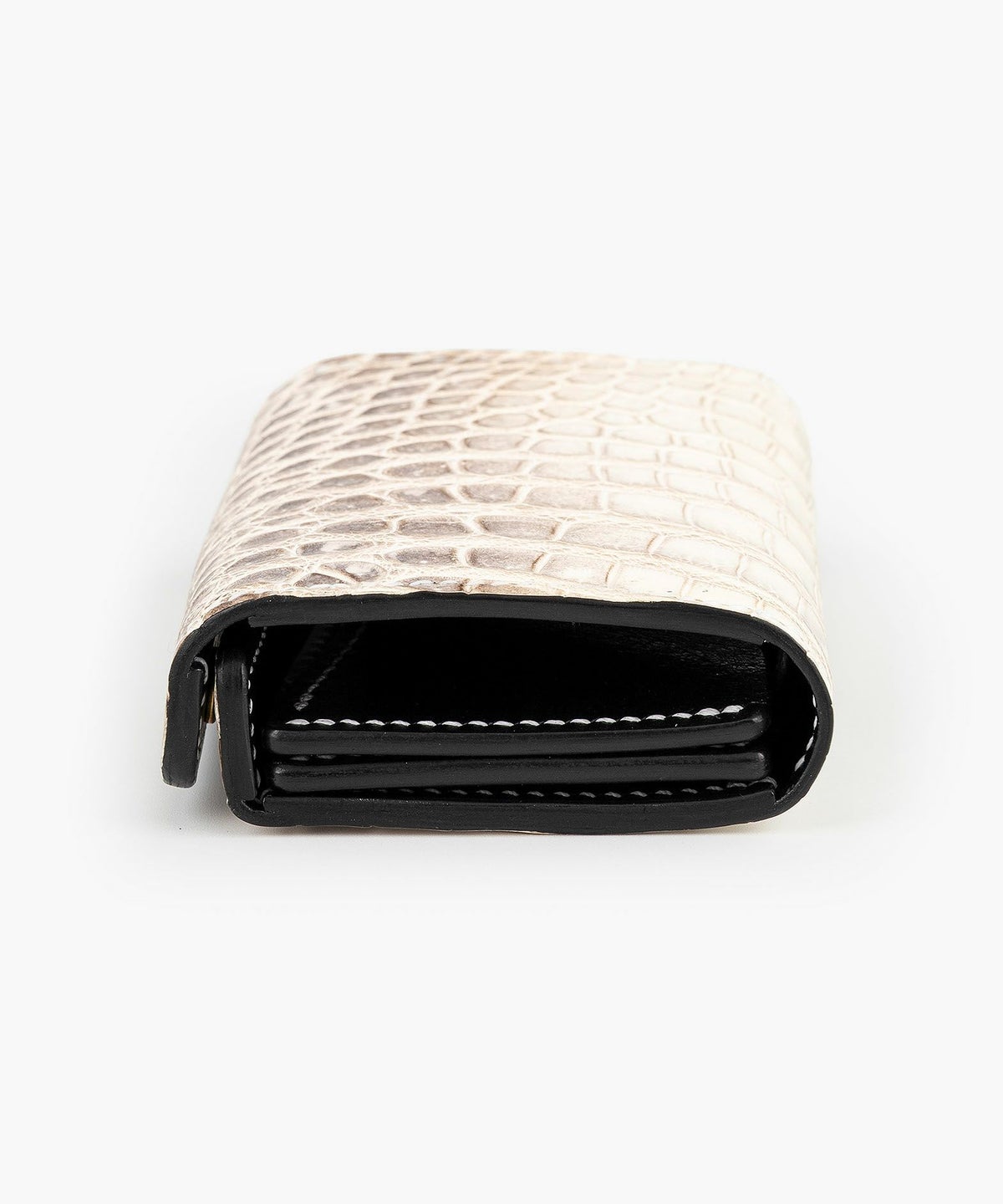 外装（ポロサス）：Himalayan、糸色：White、ホック：Gold、内装裏張り（ブルガロ）：Black、内装（ブルガロ）：Black