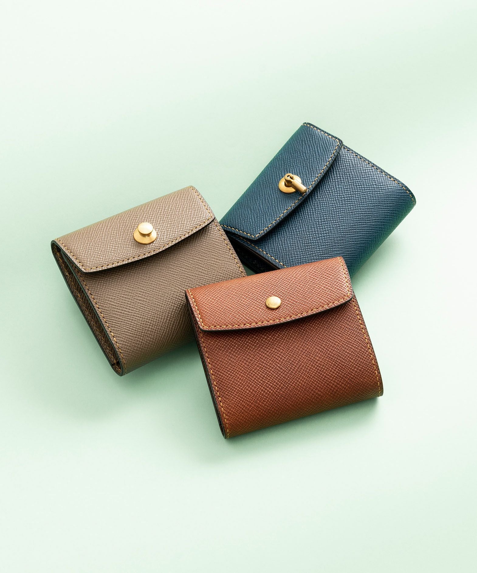 ブッテーロハッチ 三つ折り財布“Cinque Giornate”