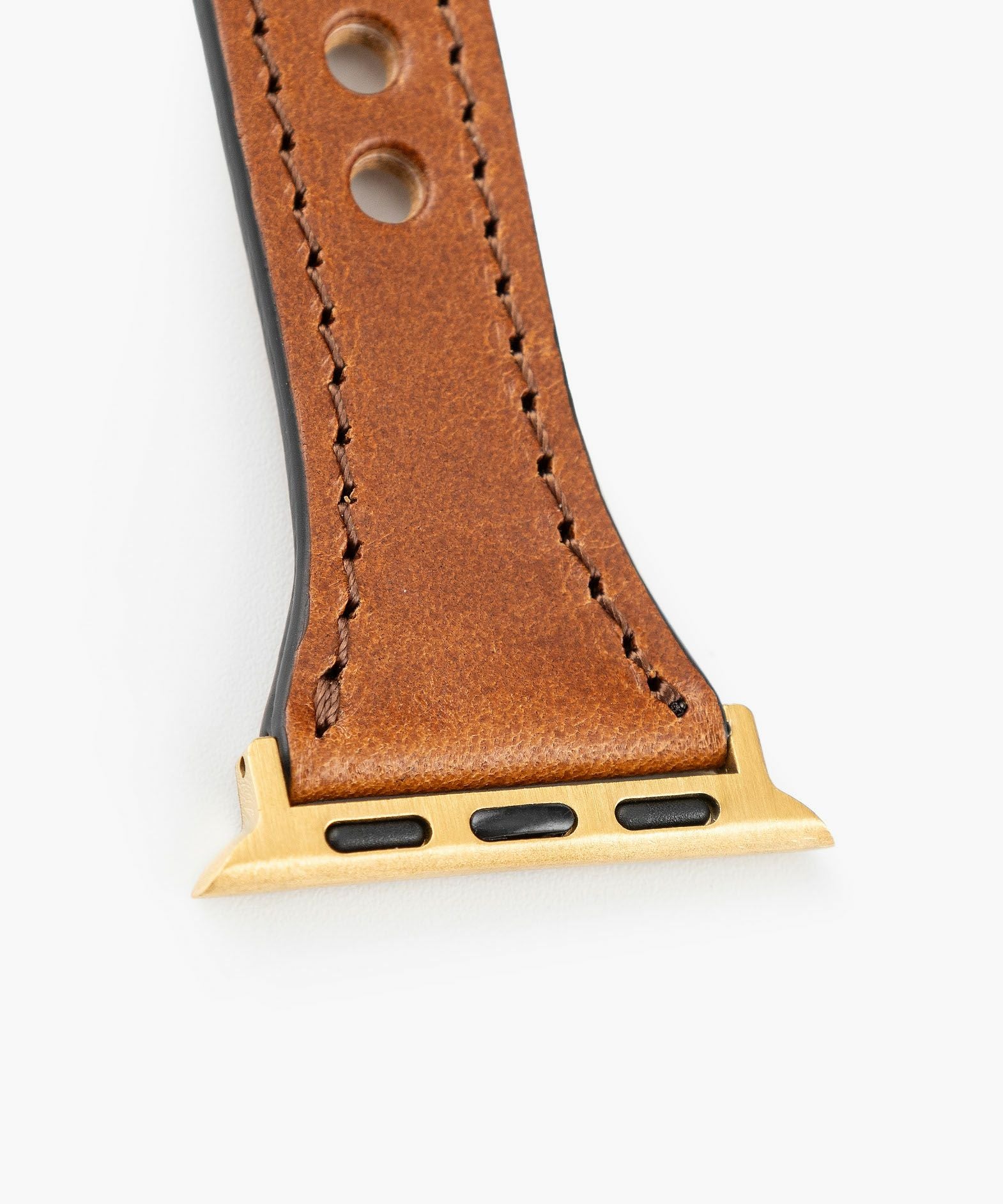 モデル＆手首サイズ：スリム、カラー：Camel、アダプター ＆ 尾錠：Gold