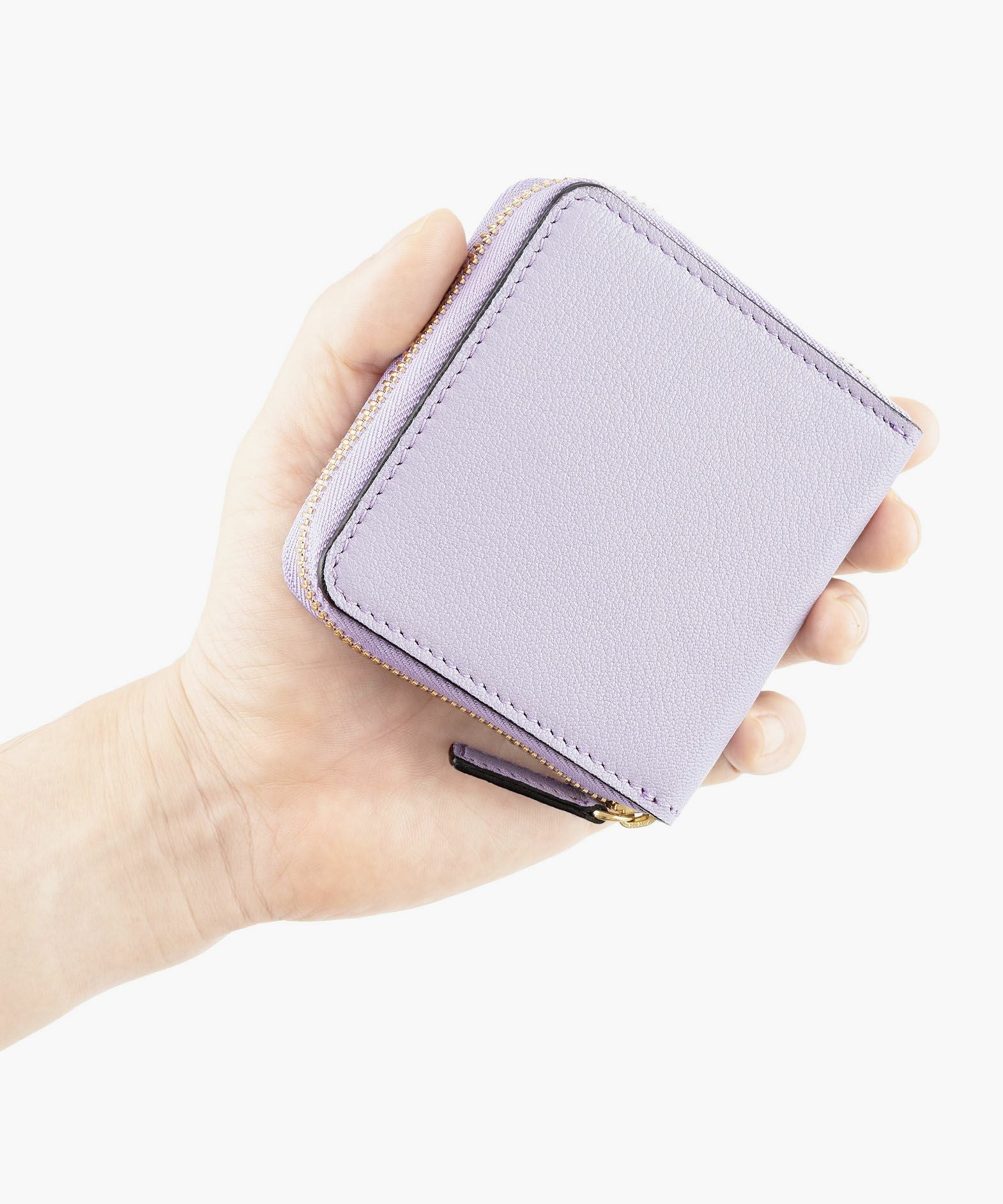 外装（シェーブル）：Lavender、内装（ブッテーロ）：Natural、金具：Gold