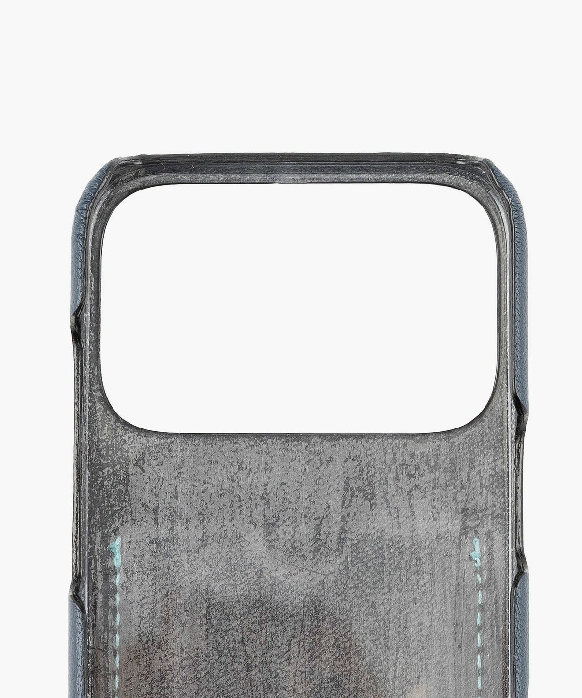 外装（シェーブル）：Navy、カードスロット（シェーブル）：Tiffany Blue、糸色：カードスロットと同系色