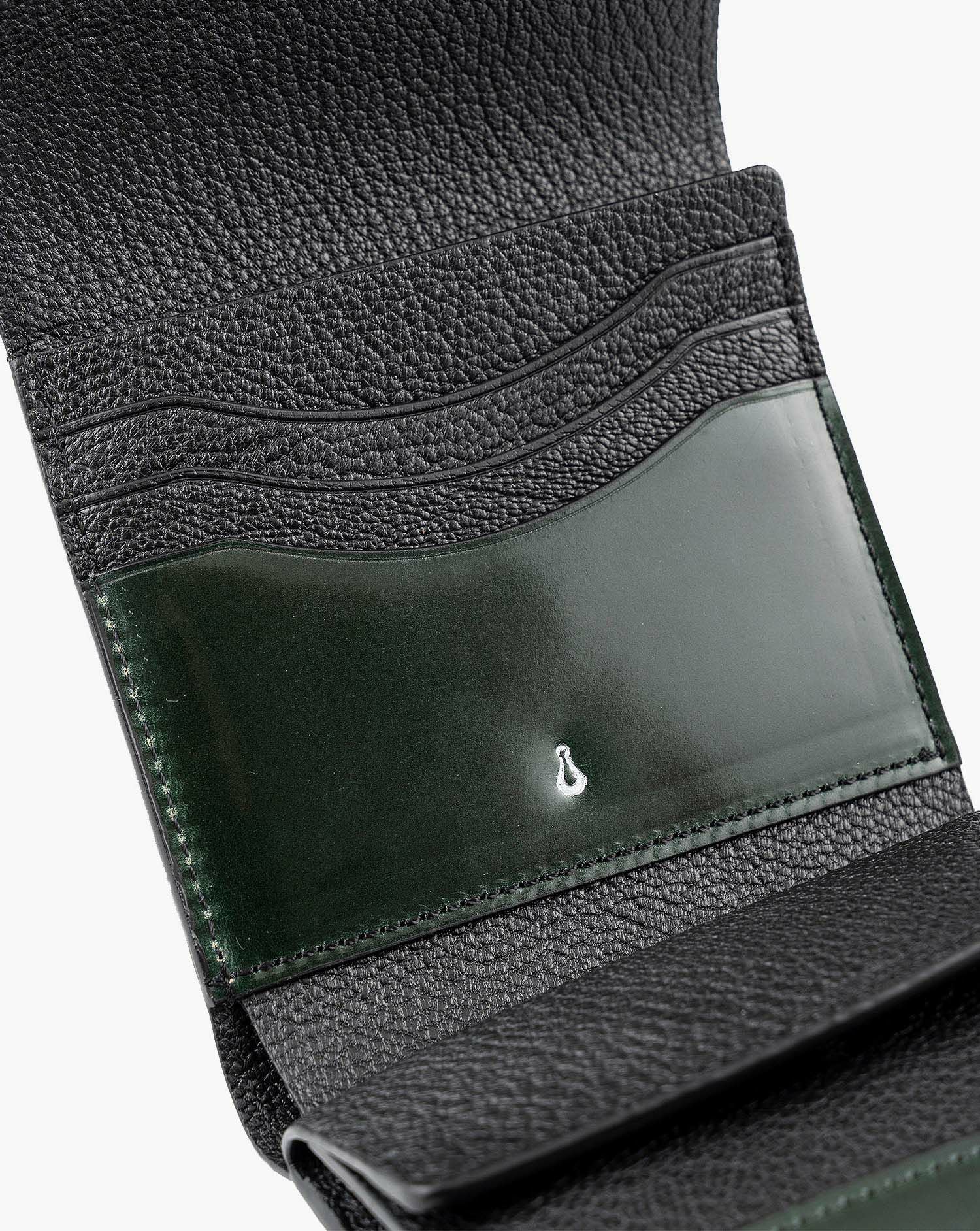 シェルコードバン 三つ折り財布 “Prior” | 大人のバッグ・財布・ ミニ
