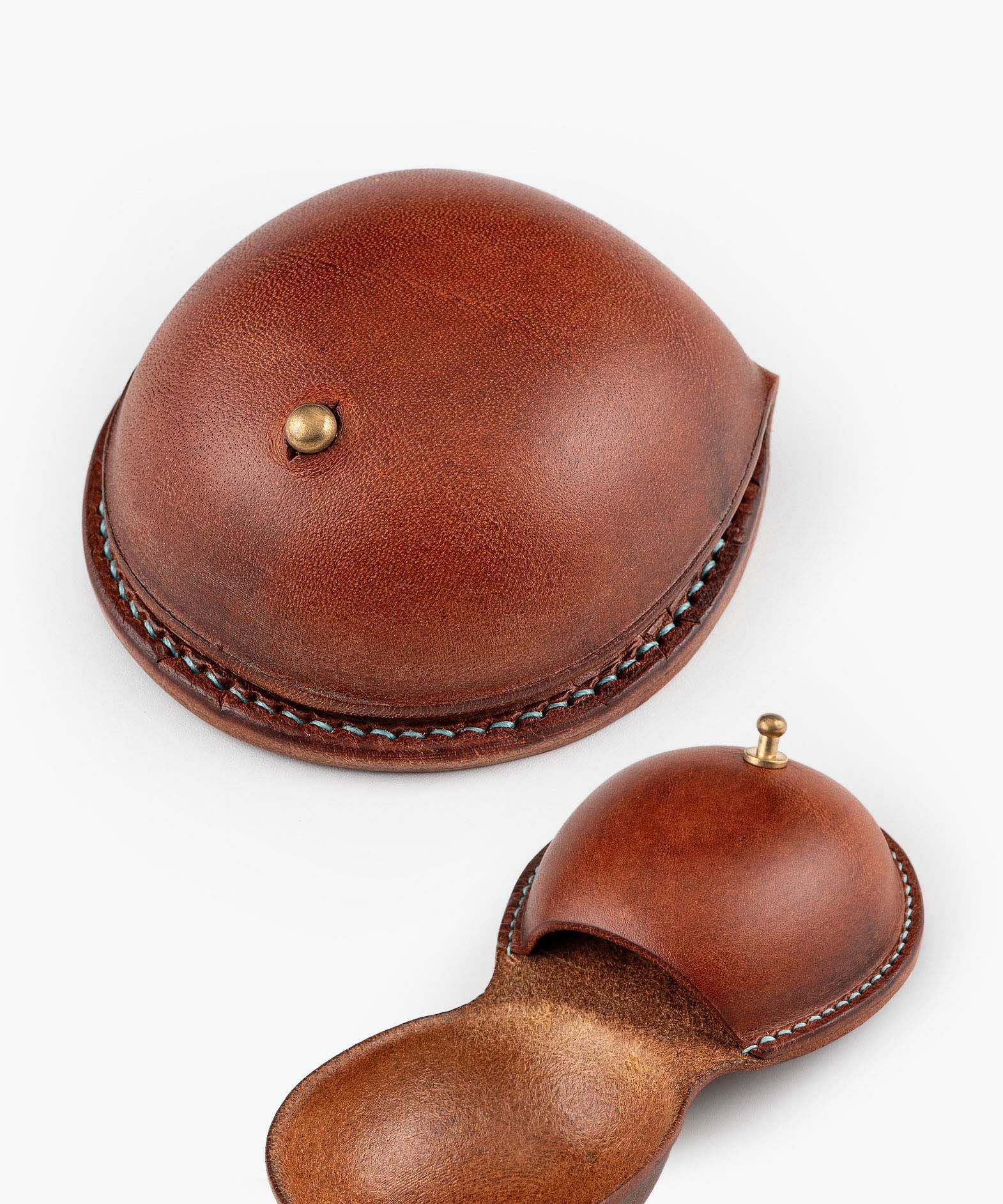 Color（マレンマ）：Red Brown、糸色：ターコイズ（55）